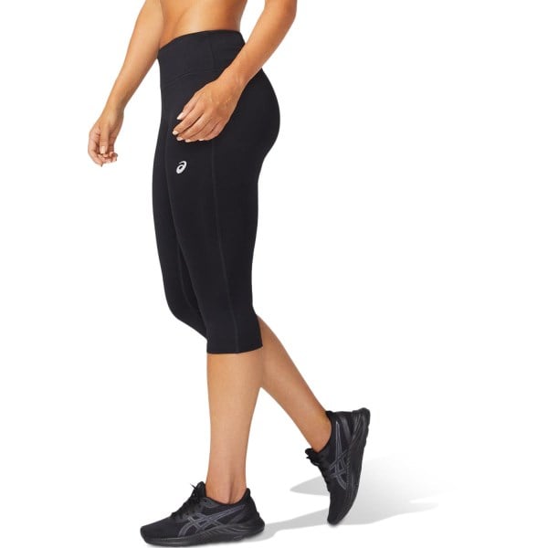 Asics Silver Womens Capri Training Tights - Triple Black