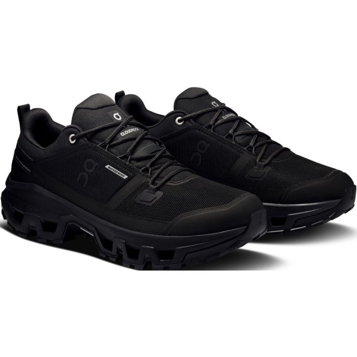 On Cloudrock Low Waterproof - Mens Hiking Shoes - Black/Black