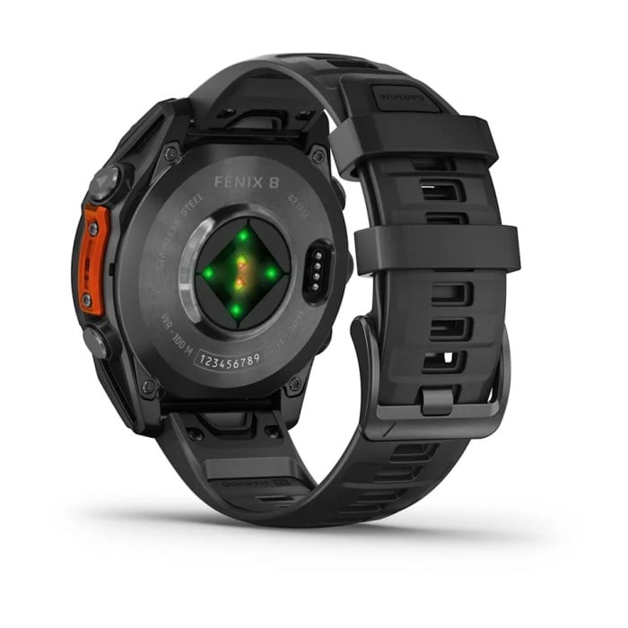 Garmin Fenix 8 47mm Premium Multisport Watch - Slate Gray/Black Silicone Band - image 7