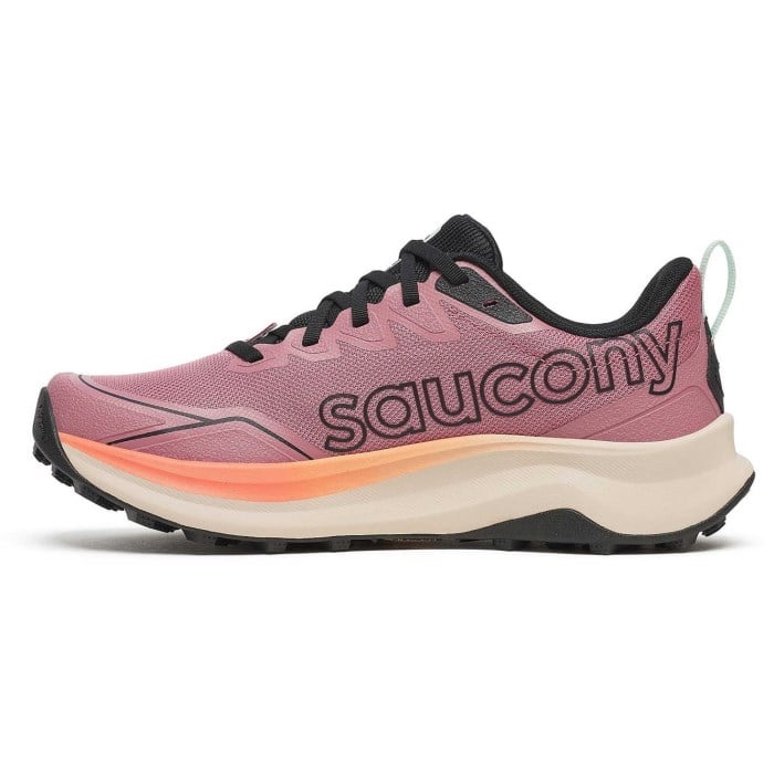 Saucony Peregrine 16 - Womens Trail Running Shoes - Mauve/Salmon
