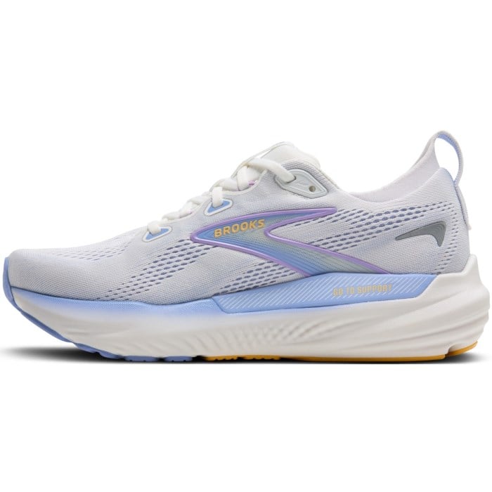 Brooks Glycerin GTS 22 - Womens Running Shoes - White/Blue Heron/Apricot
