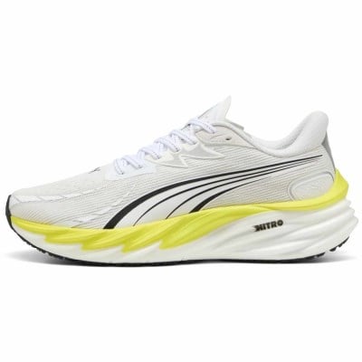 Puma Velocity Nitro 4 - Mens Running Shoes - Puma White/Lux Lime