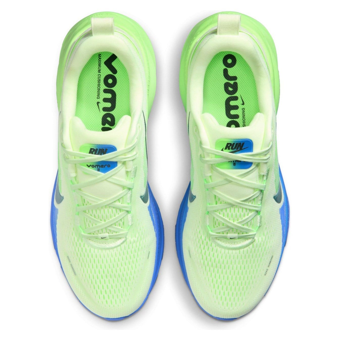 Nike Vomero 18 - Mens Running Shoes - White/Black Spruce/Volt Tint/Sapphire