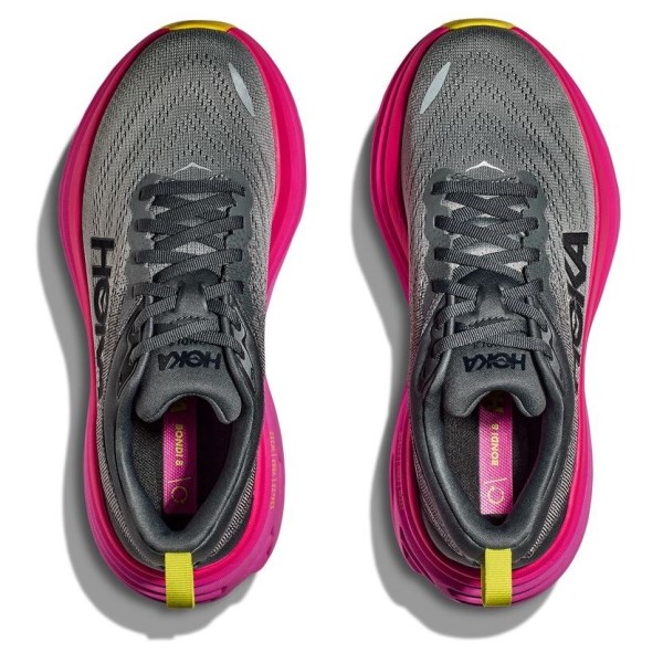 Hoka Bondi 8 - Womens Running Shoes - Castlerock/Strawberry