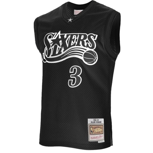 Mitchell & Ness Philadelphia 76ers Allen Iverson 2000-01 NBA Swingman Mens Basketball Jersey - Black