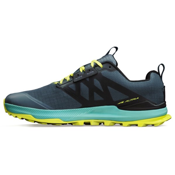 Altra Lone Peak 8 - Mens Trail Running Shoes - Black/Green Strike