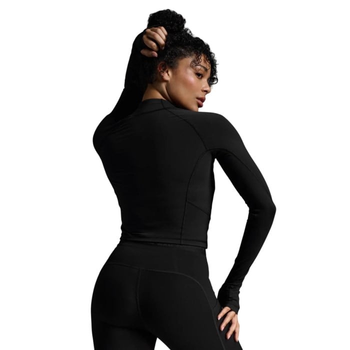 2XU Form Soft Touch 1/2 Zip Womens Long Sleeve - Black/White