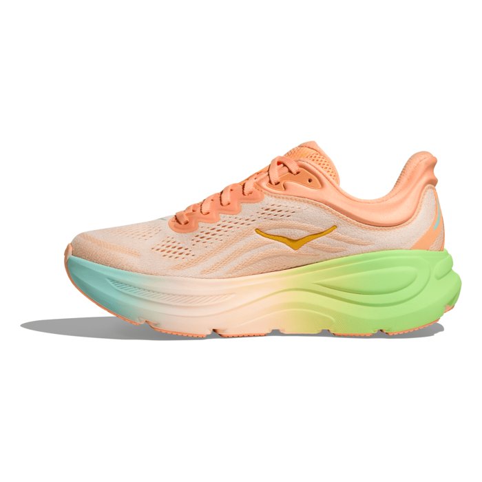 Hoka Bondi 9 - Womens Running Shoes - Frost/Pale Tangerine