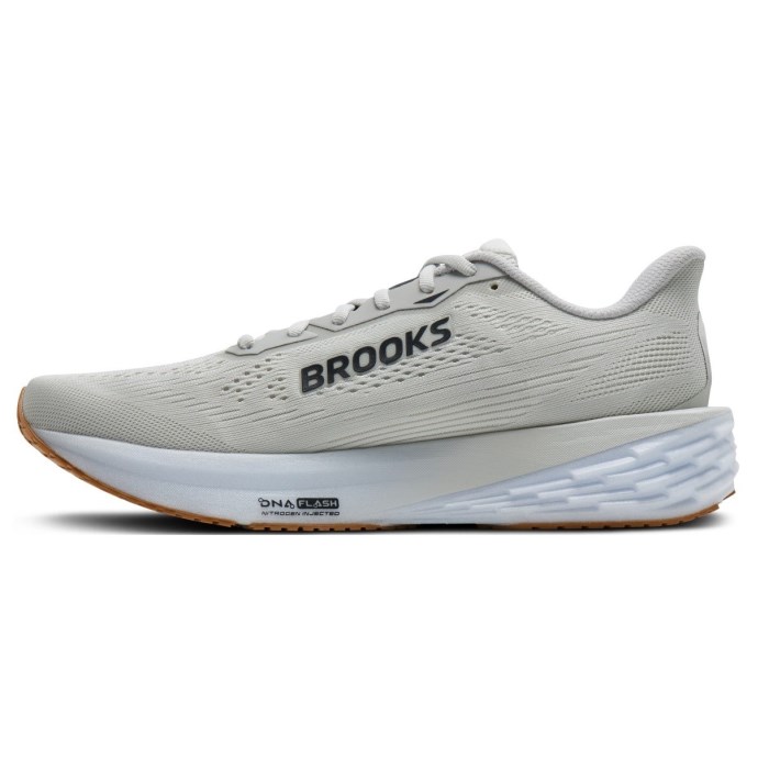 Brooks Launch 12 - Mens Running Shoes - Oyster/White/Phantom