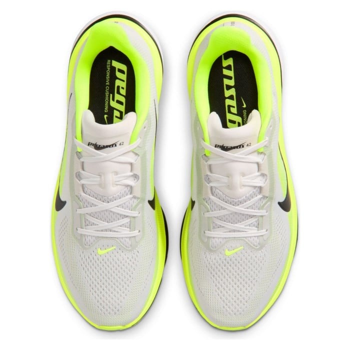 Nike Pegasus 42 - Mens Running Shoes - Photon Dust/Black/Volt/White - image 3