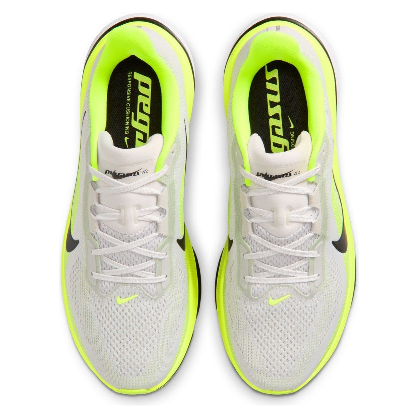 Nike Pegasus 42 - Mens Running Shoes - Photon Dust/Black/Volt/White - image 3