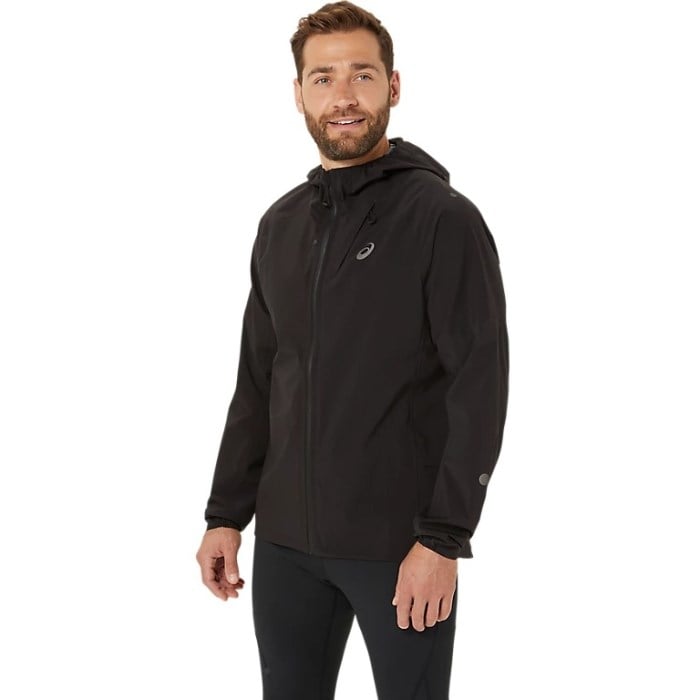 Asics MetaRun Mens Waterproof Running Jacket - Performance Black