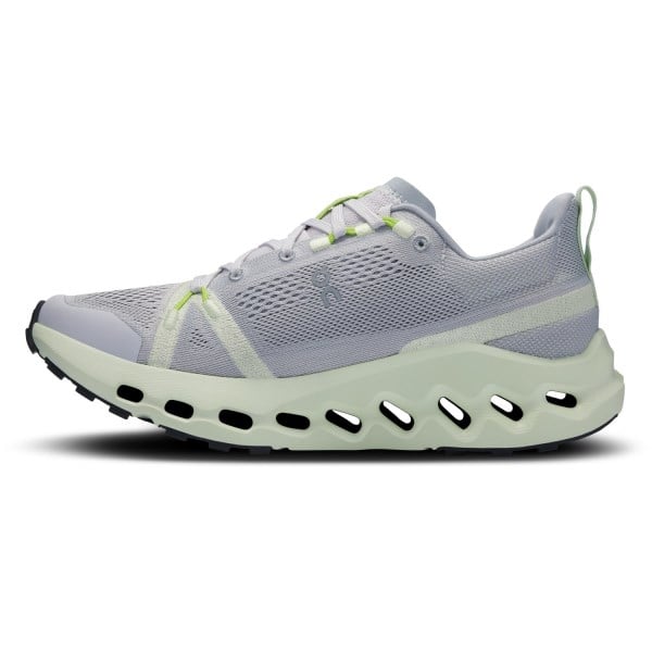 On Cloudsurfer Trail - Womens Trail Running Shoes - Frost/Lima
