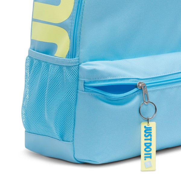 Nike Brasilia JDI Mini Kids Backpack Bag - Aquaris Blue/Light Laser Orange/Photo Blue