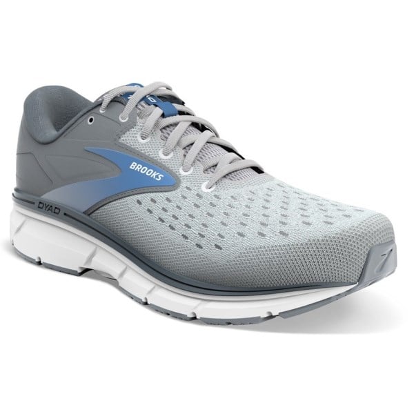 Brooks Dyad 11 - Womens Running Shoes - Grey/White/Blue