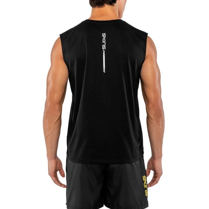 Skins Activewear Mens Singlet - Black