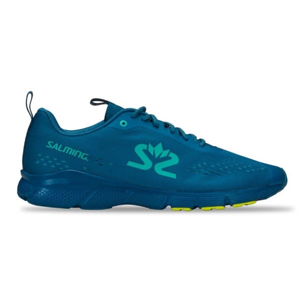 Salming EnRoute 3 - Mens Running Shoes - Blue/Safety Yellow