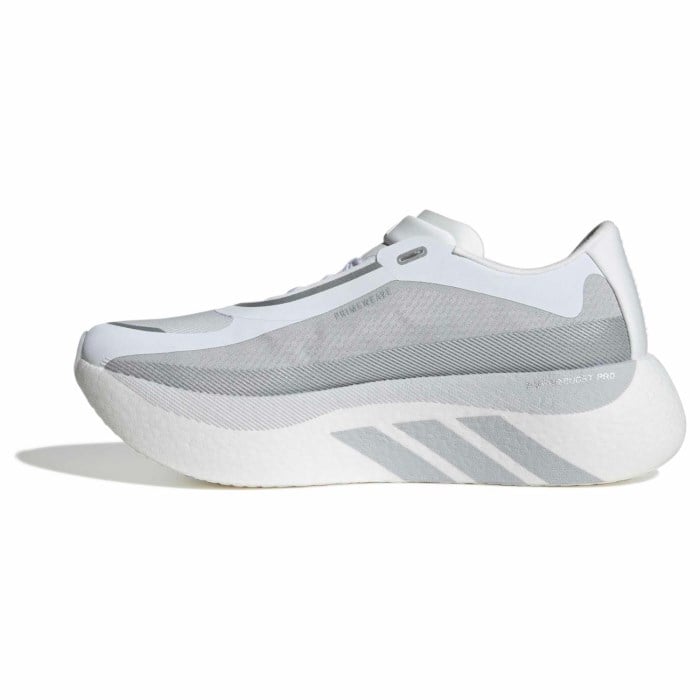adidas Hyperboost Edge - Mens Running Shoes - Cloud White/Solid Grey/Silver Metallic - image 2