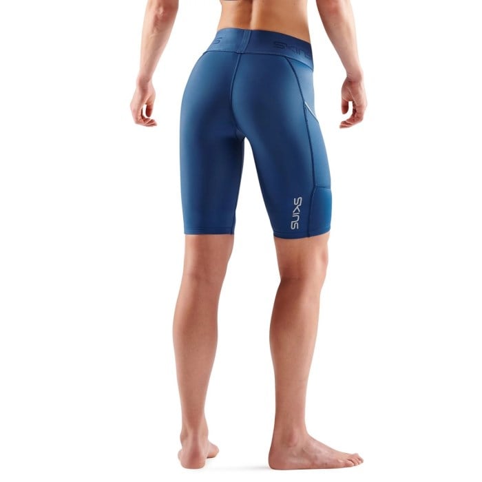 Skins Series-3 Womens Compression Half Tights - Marine Blue
