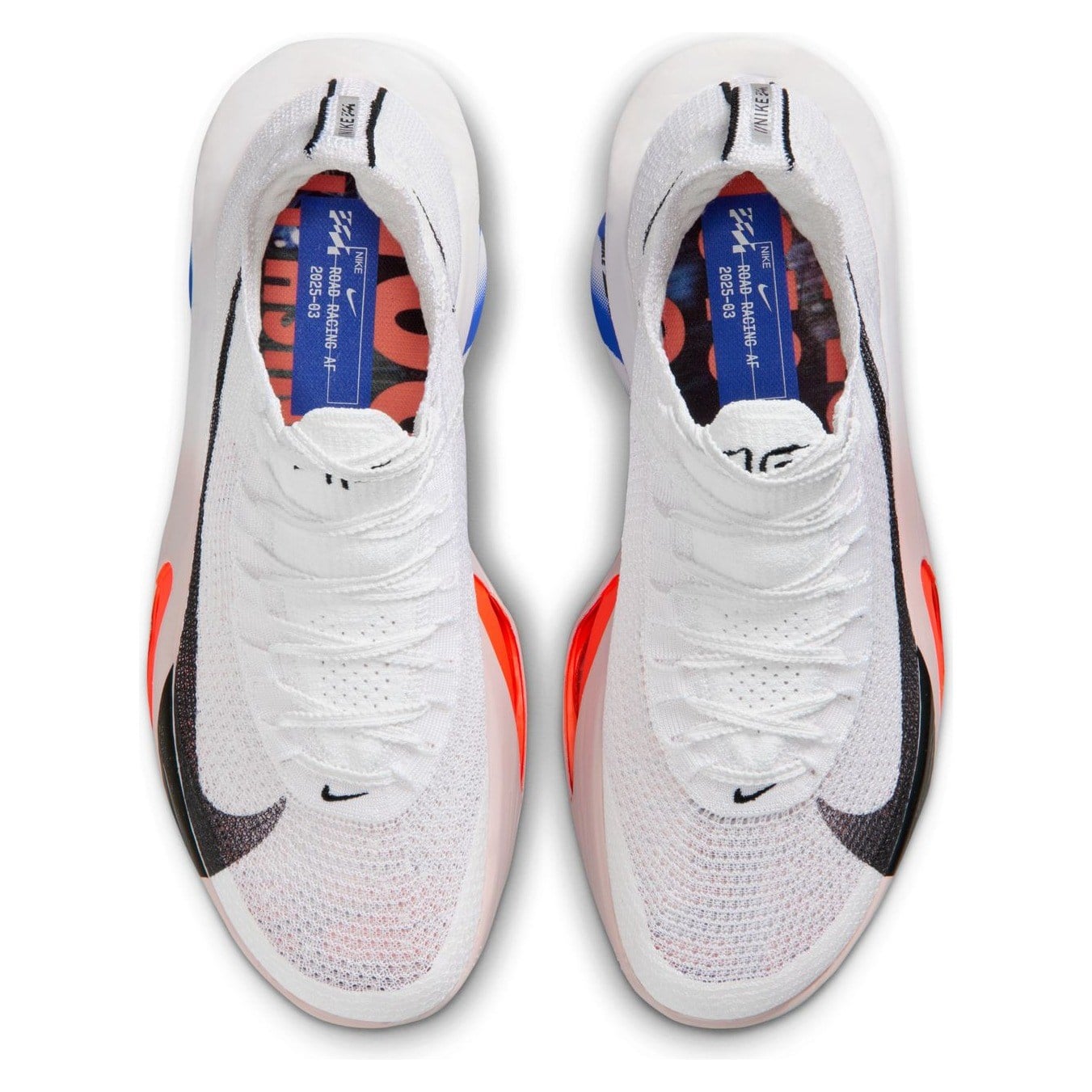 Nike Alphafly 3 CM - Unisex Road Racing Shoes - White/Black/Platinum Violet/Silt Red - image 3