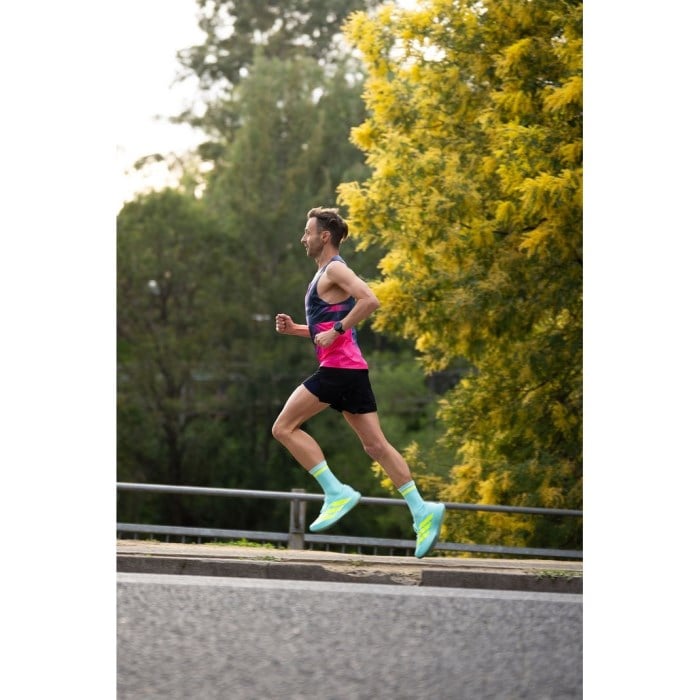 SHYU Crew Racing Socks - Electric/Volt/White