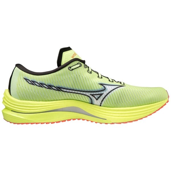 Mizuno Wave Rebellion Mens Running Shoes - Neo Lime/White Neon Flame