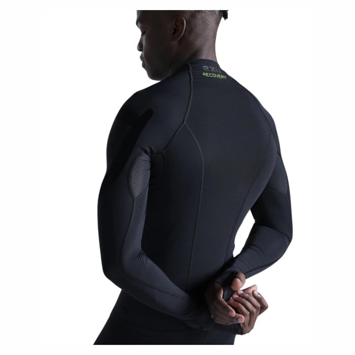 2XU Mens Recovery Compression Top With Fir - Black/Nero - image 7