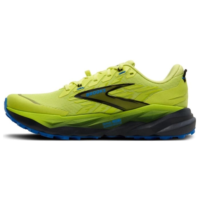 Brooks Cascadia 19 - Mens Trail Running Shoes - Sunny Lime/Black/Blue