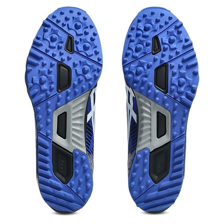 Asics Gel Firestorm 5 - Kids Racing Waffles - Neon Blue/White - image 4
