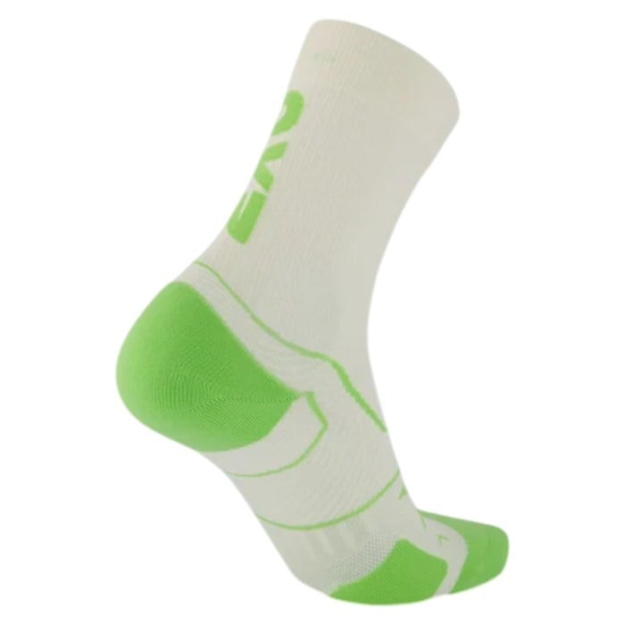 2XU Vectr Cushion Crew - Unisex Running Socks - Chalk/Lime Zest - image 2