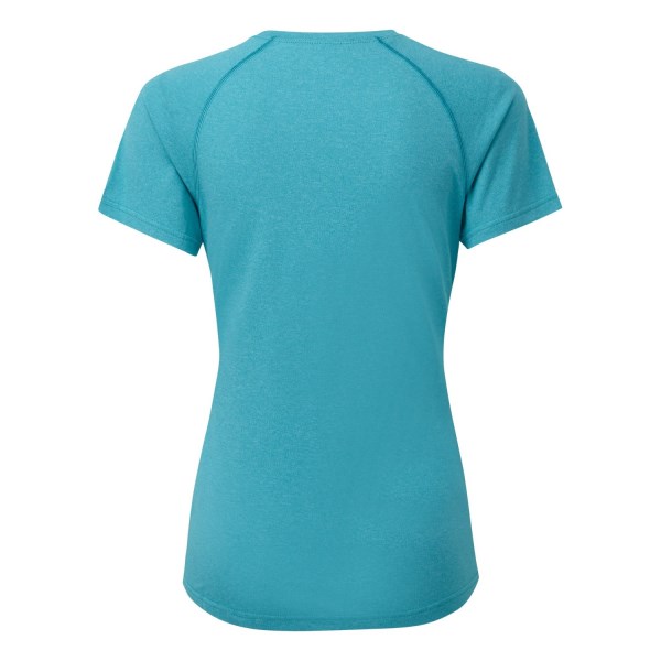 Ronhill Core Womens Short Sleeve Running T-Shirt - Spa Green Marl/Deep Navy