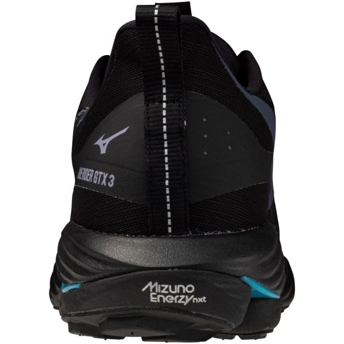 Mizuno Wave Rider GTX 3 - Mens Trail Running Shoes - Black Sand/Odyssey Grey/Capri Breeze