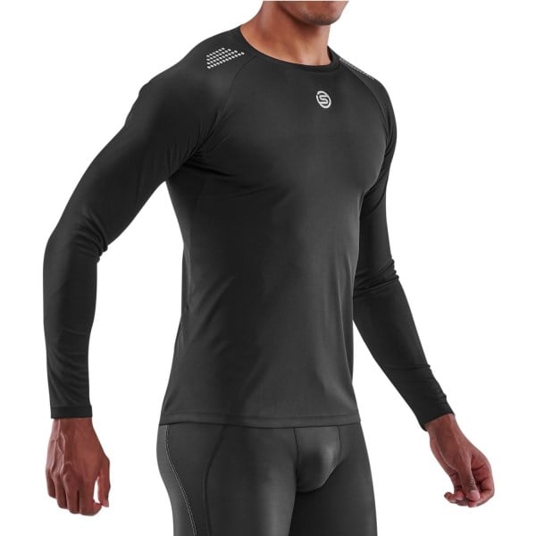 Skins Series-3 Mens Long Sleeve Training Top - Black