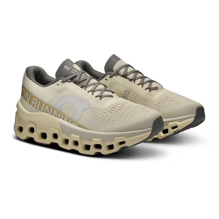 On Cloudmonster 2 - Mens Running Shoes - Cream/Ice