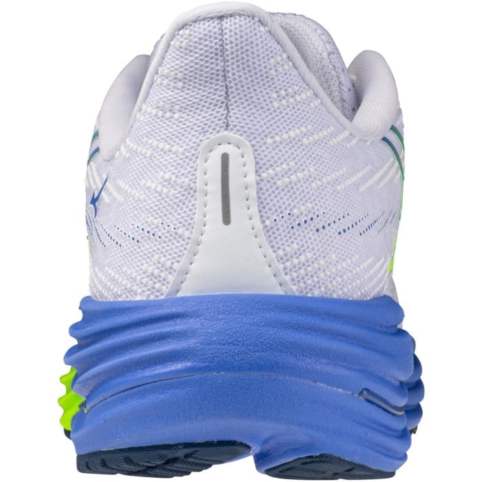 Mizuno Wave Rider 29 - Womens Running Shoes - White/Lightning Yellow/Ultramarine