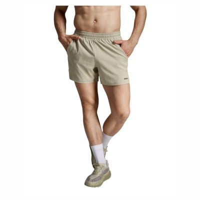 2XU Aero 5 Inch Mens Running Shorts - Pebble/Black Reflective