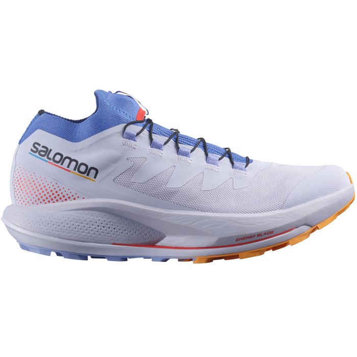 Salomon Pulsar Trail Pro - Womens Trail Running Shoes - Purple Heather/Amparo Blue/Blazing Orange
