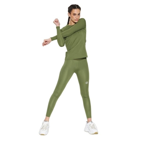 Skins Series-2 Womens Compression Long Tights - Khaki