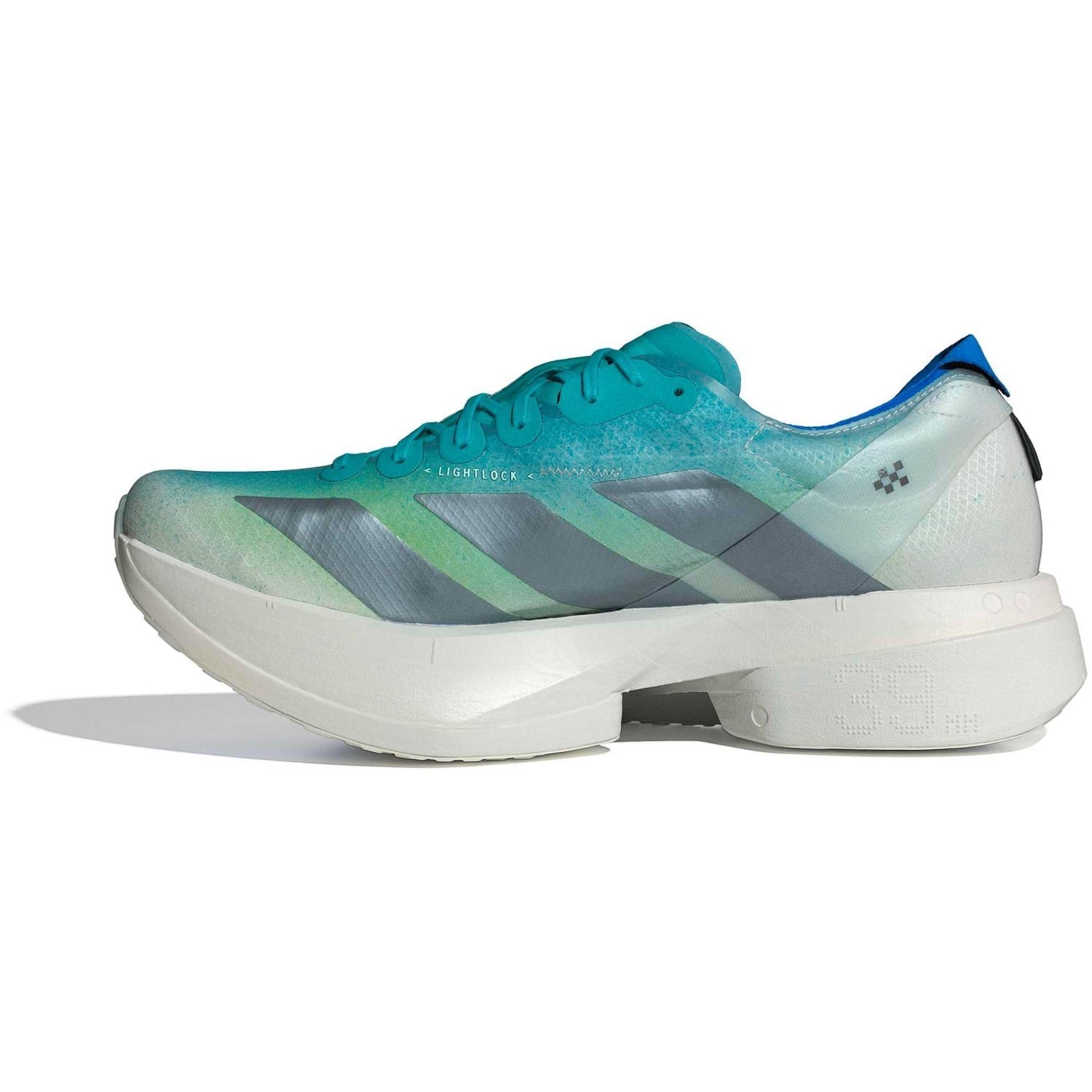 adidas Adizero Adios Pro 4 - Mens Racing Shoes - Hi Res Aqua/Iron Metallic/Grey One