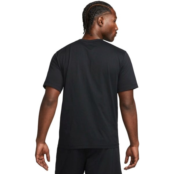 Nike Mens Hyverse Short Sleeve Training Top - Black/White