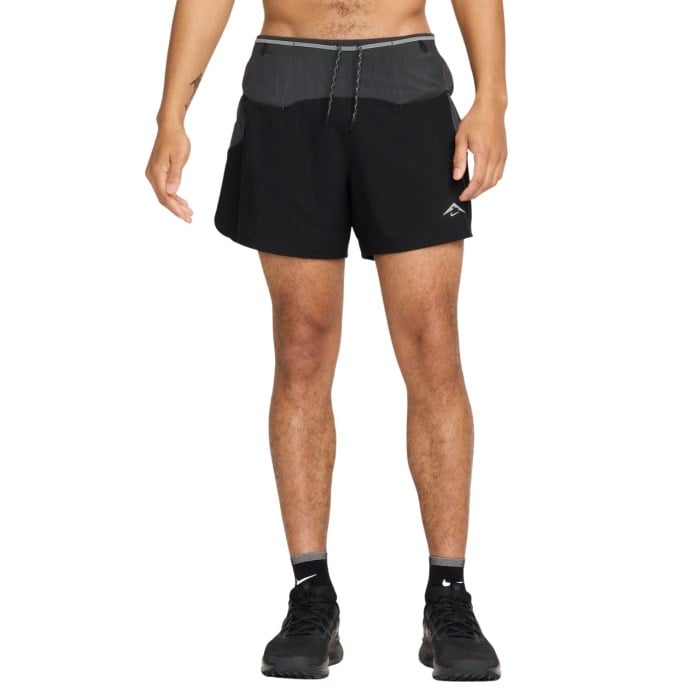 Nike Trail Second Sunrise Mens 5 Inch Brief Lined Running Shorts - Black/Anthracite/Black/Summit