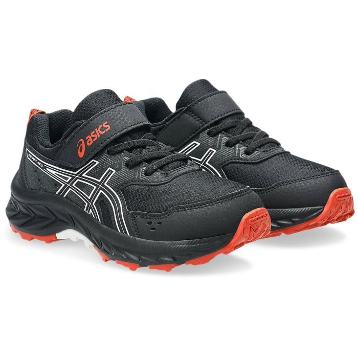 Asics Gel Venture 9 PS - Kids Trail Running Shoes - Black/White