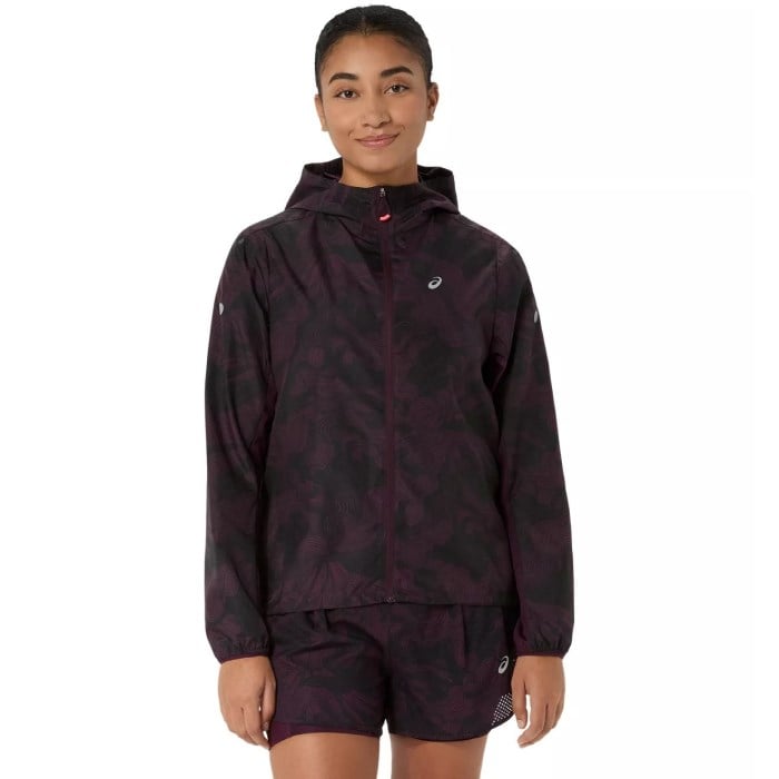 Asics FujiTrail Womens Packable Running Jacket - Dark Aubergine - image 4