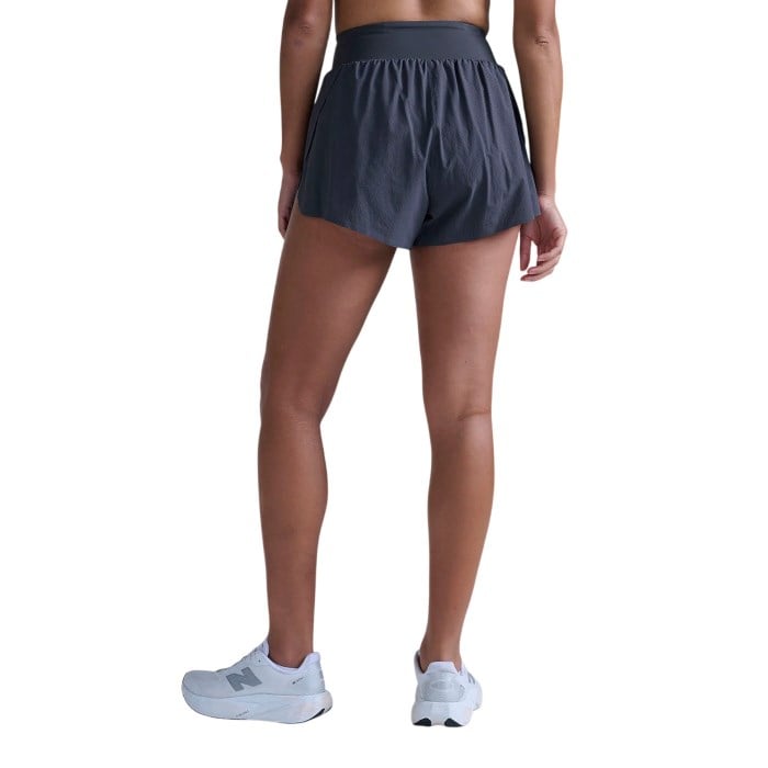 2XU Light Speed Hi-Rise 3 Inch Womens Running Shorts - India Ink/Black Reflective