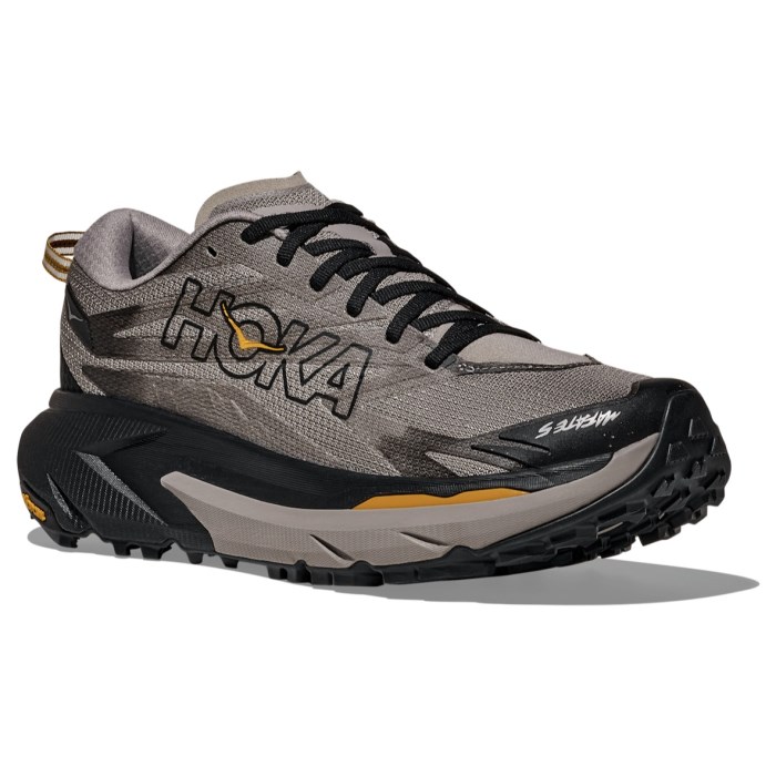 Hoka Mafate 5 - Mens Trail Running Shoes - Cement/Black