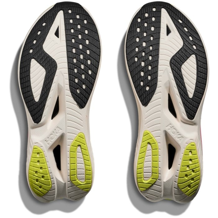 Hoka Mach X 3 - Womens Running Shoes - White/Neon Lime