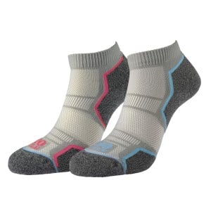 1000 Mile Run Anklet Womens Sports Socks - Twin Pack