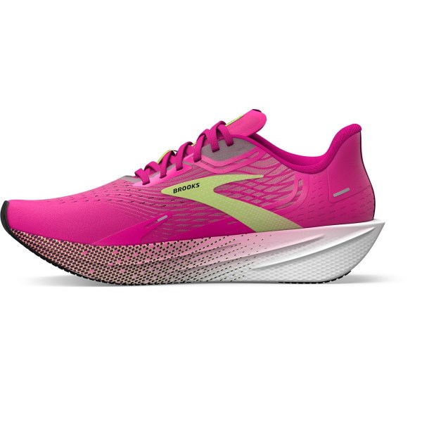 Brooks Hyperion Max - Womens Road Racing Shoes - Pink Glo/Green/Black