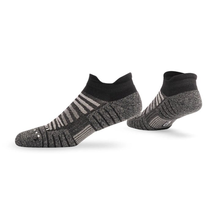 Lightfeet Performance Mini Unisex Running Socks - Black