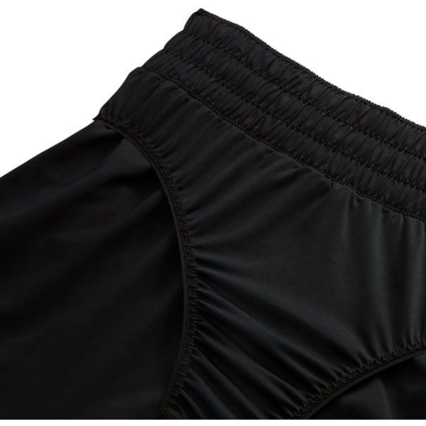 Nike Womens One Dri-Fit Mid Rise Breif Lined Graphic Shorts - Black/White